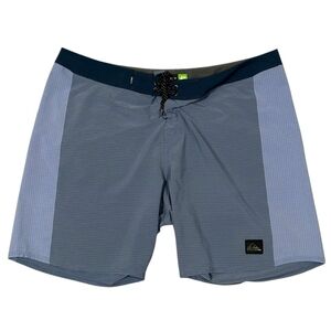 Quicksilver Men's BoardShorts Blue Colorblock Drawstring Logo 38in
